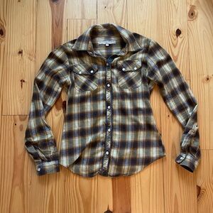 What Goes Around Comes Around Multicolor Plaid Shirt